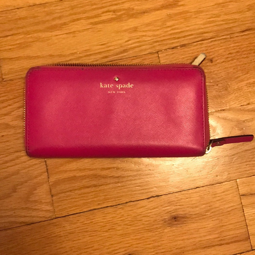 Kate Spade hot pink wallet